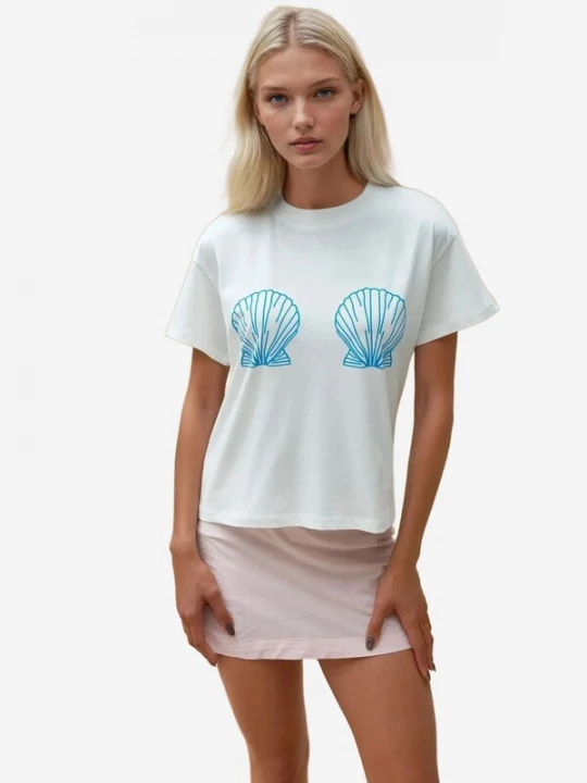 Foto van product Hiccup Shirt azuur / wit