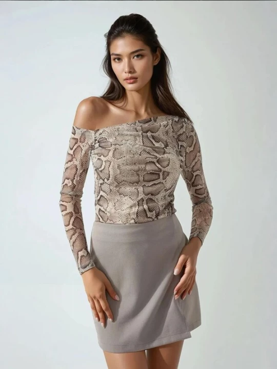 Foto van product Hiccup Shirt beige / bruin