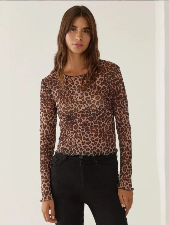 Foto van product Hiccup Shirt beige / bruin / donkerbruin / lichtgeel