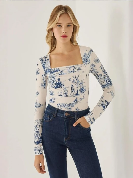 Foto van product Hiccup Shirt blauw / wit