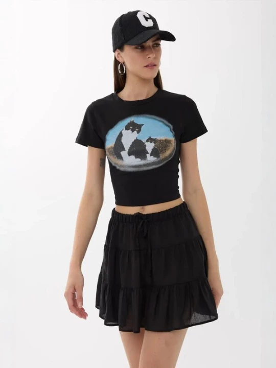 Foto van product Hiccup Shirt brokaat / zwart / wit
