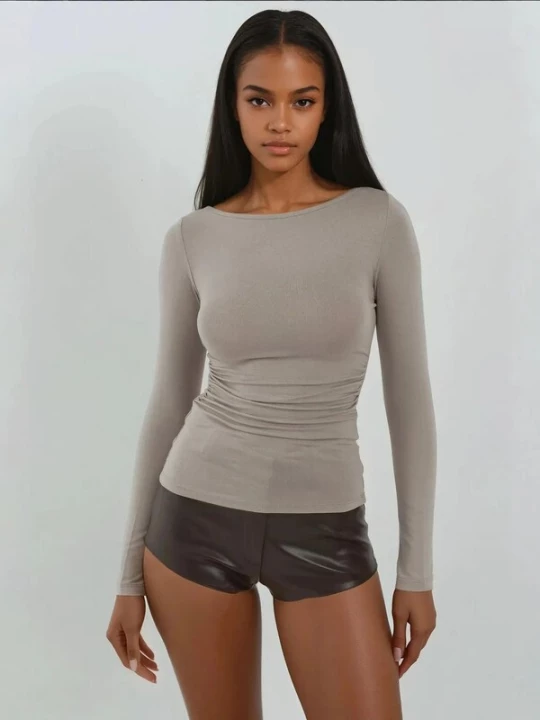 Foto van product Hiccup Shirt bruin gemêleerd