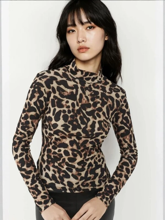 Foto van product Hiccup Shirt champagne / bruin / zwart