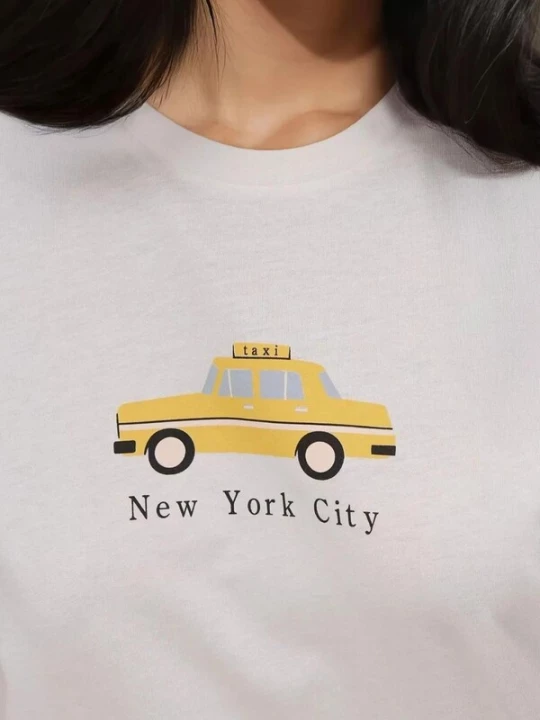 Foto van product Hiccup Shirt citroengeel / lichtgrijs / zwart / wit