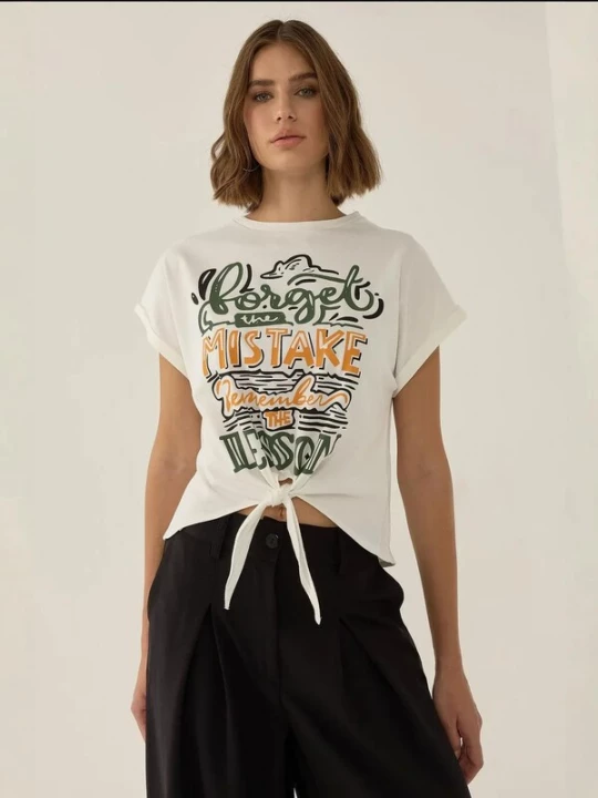 Foto van product Hiccup Shirt geel / olijfgroen / zwart / wit