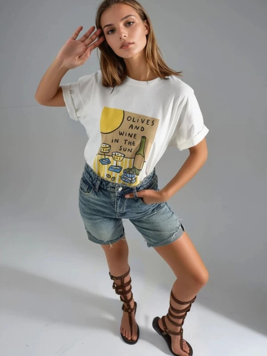 Foto van product Hiccup Shirt geel / wit