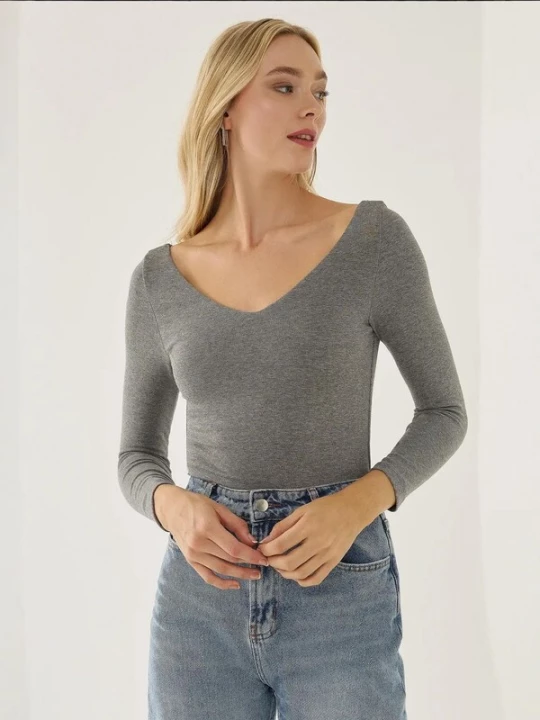 Foto van product Hiccup Shirt grijs gemêleerd
