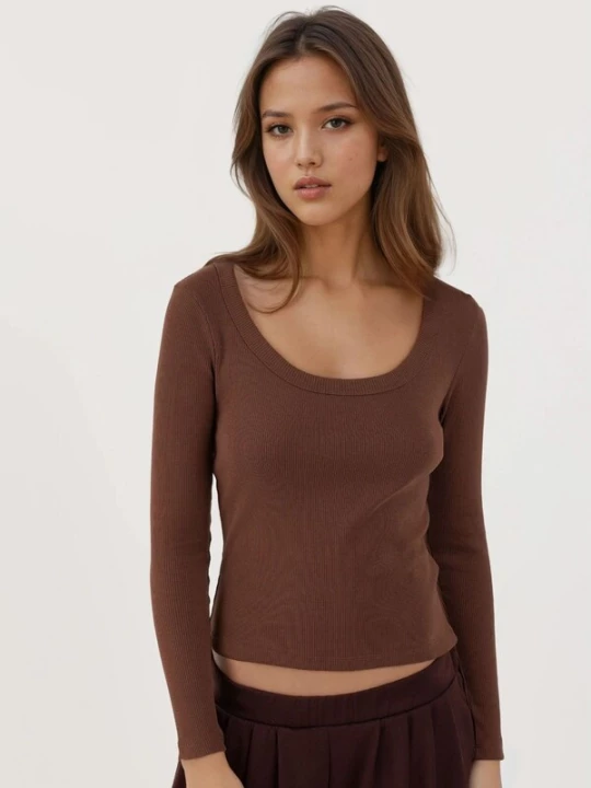Foto van product Hiccup Shirt kastanjebruin
