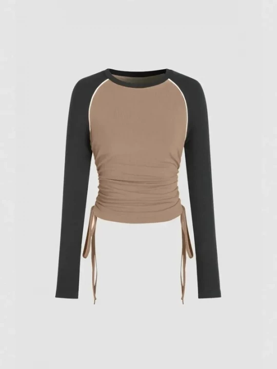 Foto van product Hiccup Shirt lichtbruin / zwart / wit