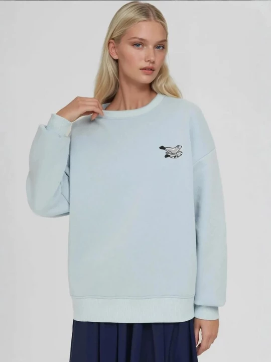Foto van product Hiccup Sweatshirt lichtblauw / lichtgrijs / zwart / wit