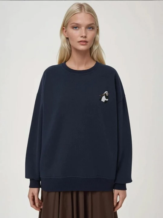 Foto van product Hiccup Sweatshirt nachtblauw / ombergrijs / zwart / wit
