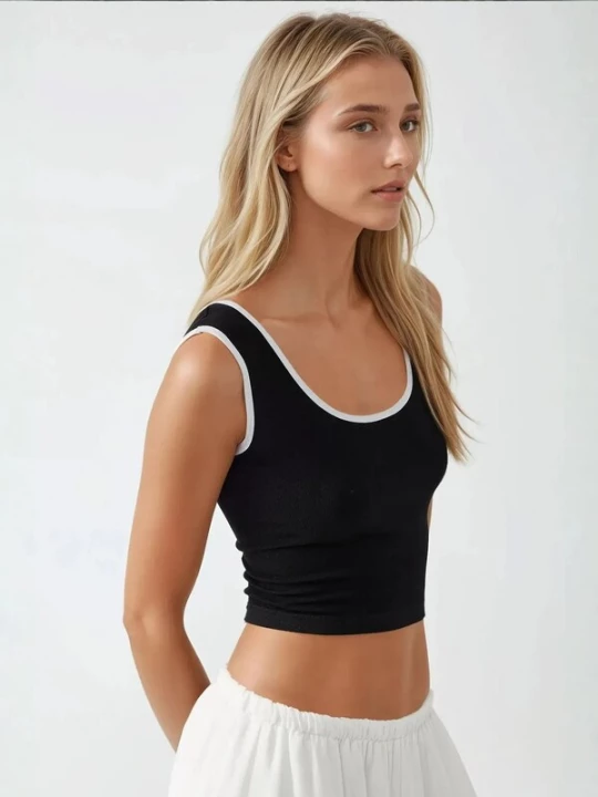 Foto van product Hiccup Top zwart / wit