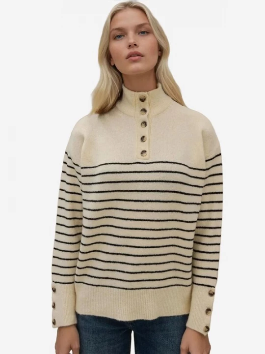 Foto van product Hiccup Trui beige / zwart