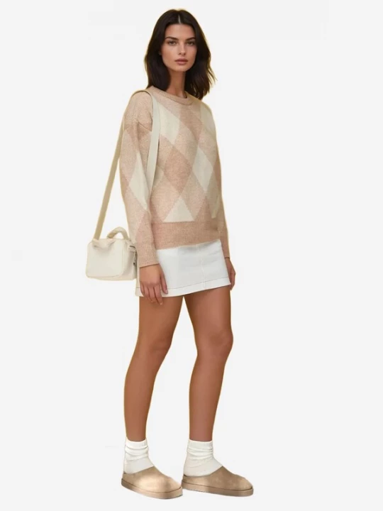 Foto van product Hiccup Trui crème / beige gemêleerd