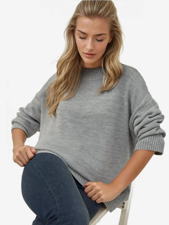 Foto van product Hiccup Trui grijs gemêleerd