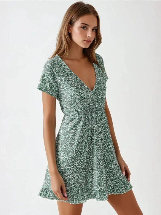 Foto van product Hiccup Zomerjurk mintgroen / wit