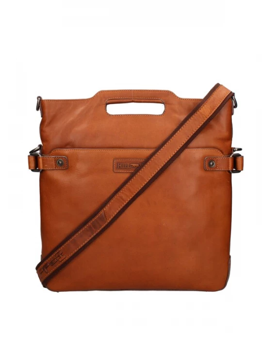 Foto van product HILL BURRY Schoudertas bruin / cognac / lichtbruin