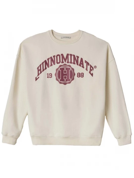 Foto van product HINNOMINATE Sweatshirt ivoor / donkerrood