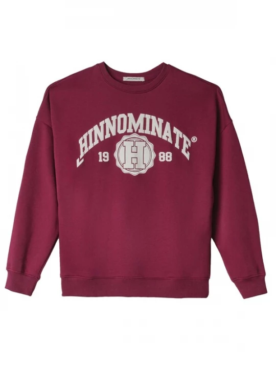 Foto van product HINNOMINATE Sweatshirt lichtgrijs / rood