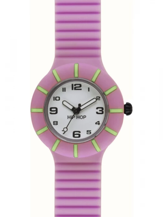 Foto van product Hip Hop Horloge neongroen / lila / wit