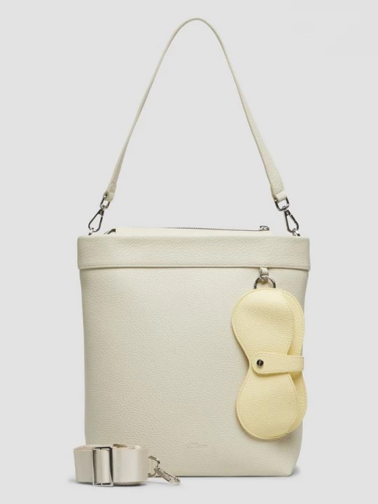 Foto van product Hobotas in lederlook met afneembare schouderriem s.Oliver crème