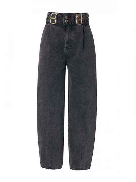 Foto van product Hoermanseder Bandplooi jeans antraciet