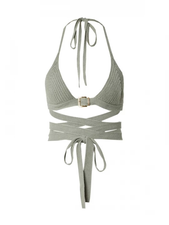 Foto van product Hoermanseder Gebreide top 'Betty' goud / donkergroen
