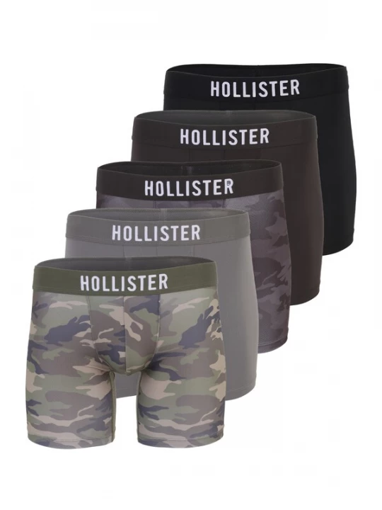 Foto van product HOLLISTER Boxershorts grijs / donkergrijs / olijfgroen / zwart