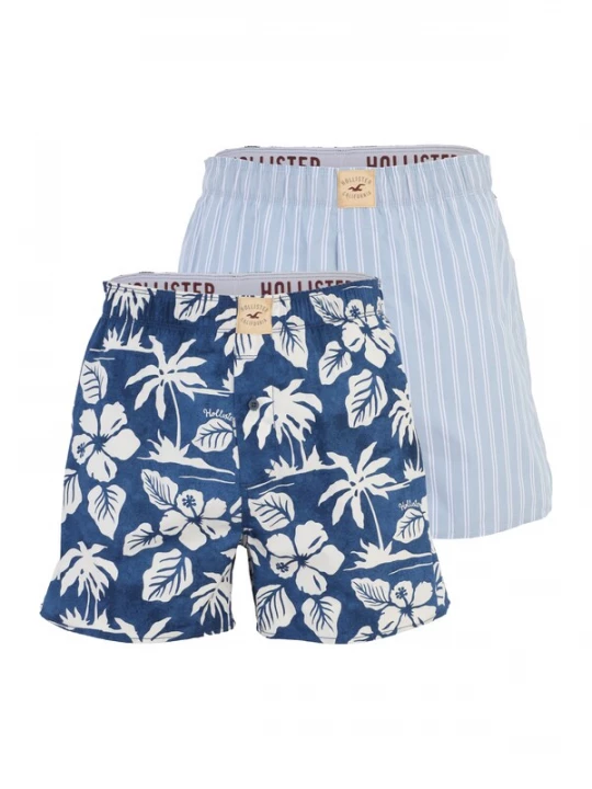 Foto van product HOLLISTER Boxershorts navy / lichtblauw / wit