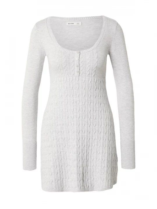 Foto van product HOLLISTER Gebreide jurk lichtgrijs