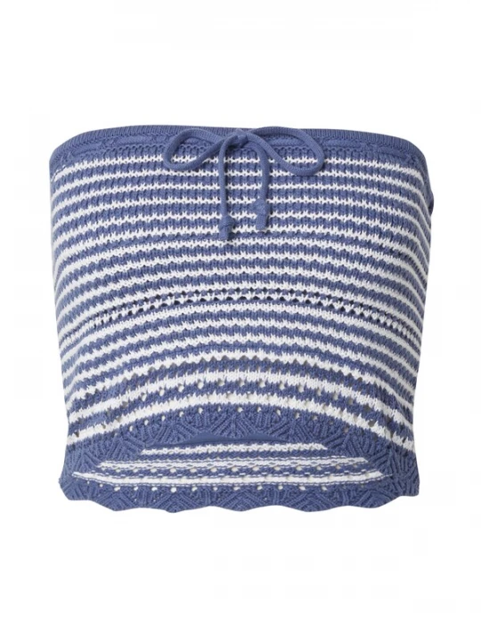 Foto van product HOLLISTER Gebreide top blauw / wit