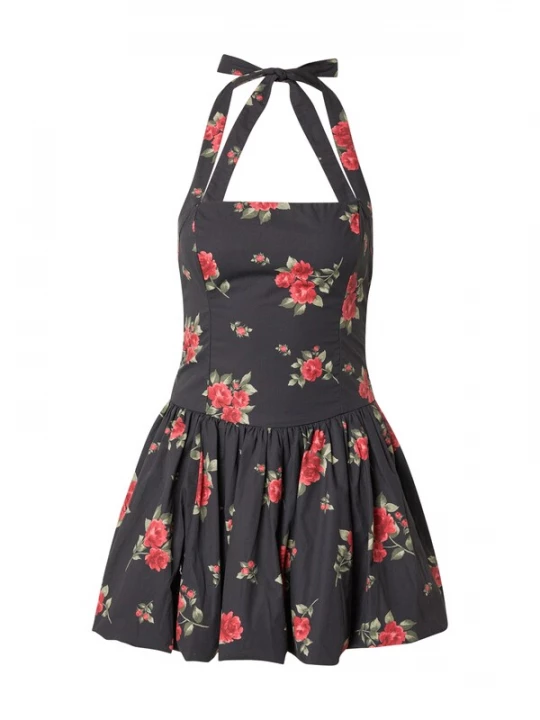 Foto van product HOLLISTER Jurk groen / rood / zwart