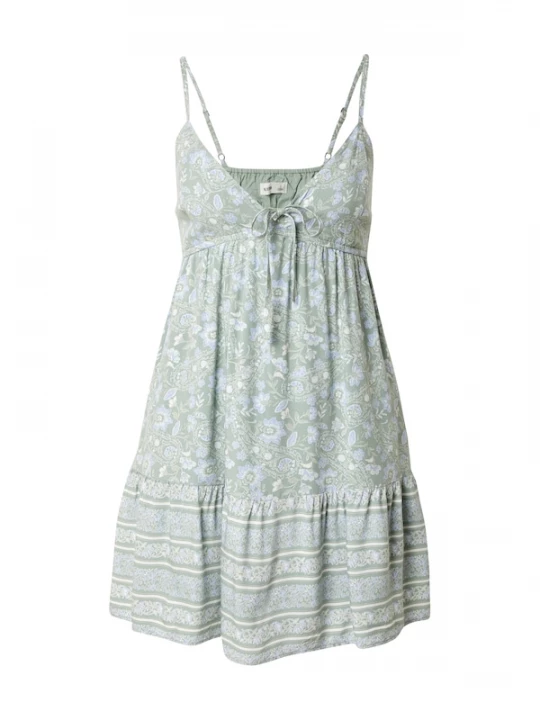 Foto van product HOLLISTER Jurk lichtblauw / jade groen / wit