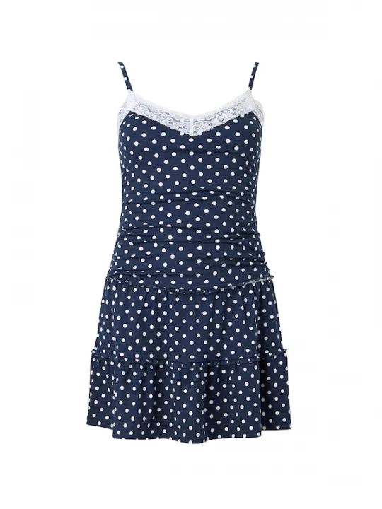 Foto van product HOLLISTER Jurk navy / wit