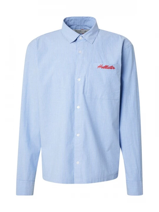 Foto van product HOLLISTER Overhemd lichtblauw / lichtrood