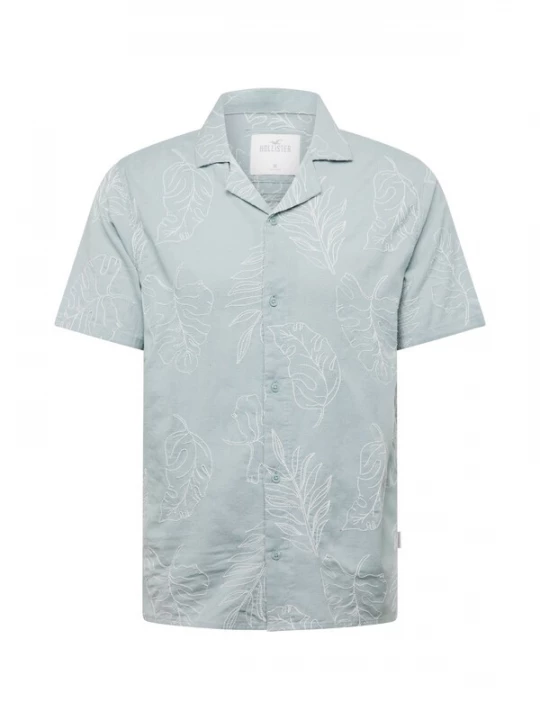Foto van product HOLLISTER Overhemd 'SUMMER' pastelblauw / wit