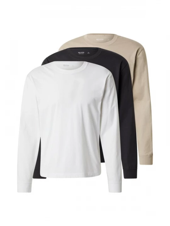 Foto van product HOLLISTER Shirt beige / zwart / wit