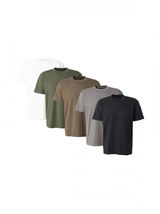 Foto van product HOLLISTER Shirt 'EVERYDAY' bruin / grijs / olijfgroen / zwart / wit