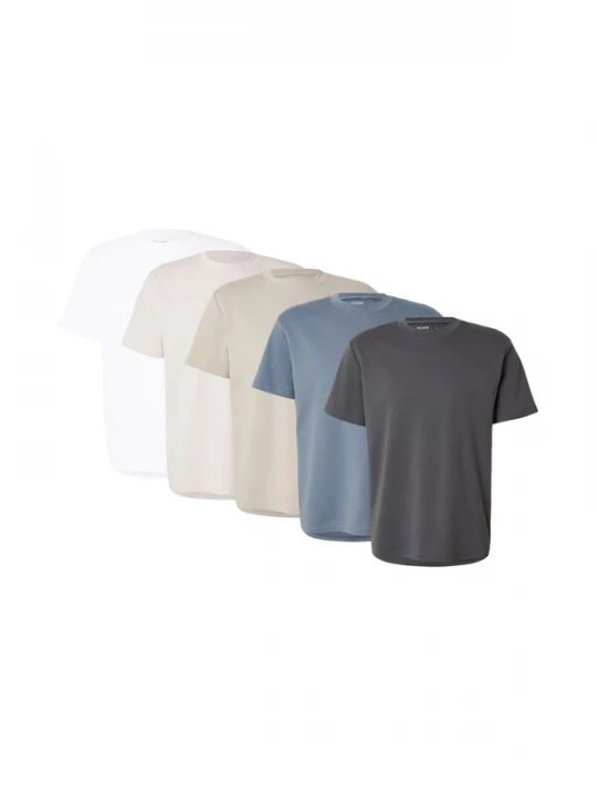Foto van product HOLLISTER Shirt lichtbeige / saffier / cappuccino / zwart / wit