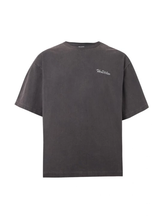 Foto van product HOLLISTER Shirt lichtgrijs / black denim
