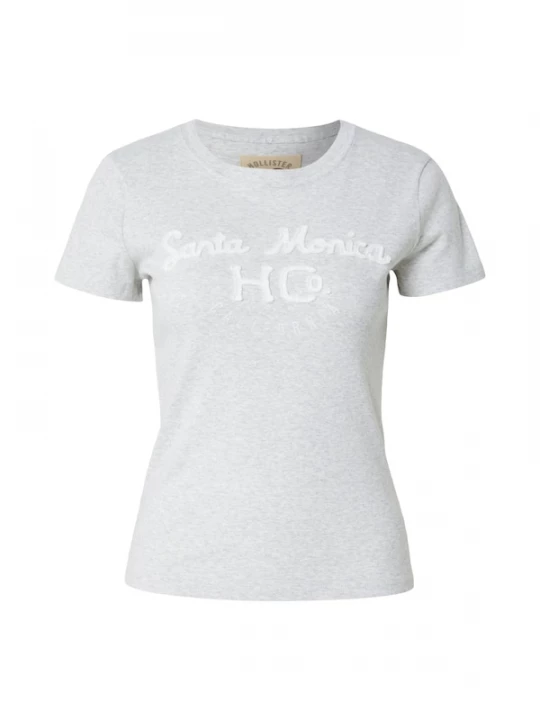 Foto van product HOLLISTER Shirt lichtgrijs / wit