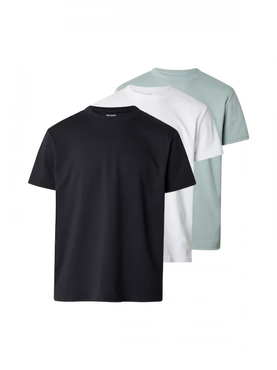 Foto van product HOLLISTER Shirt lichtgrijs / zwart / wit