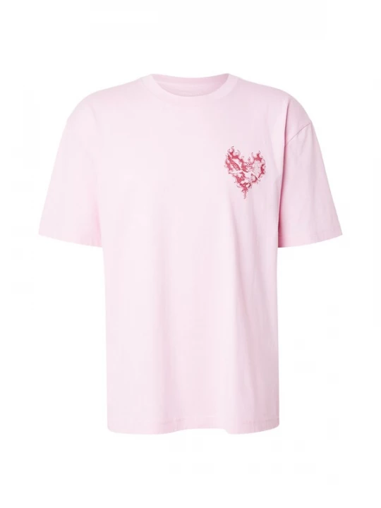 Foto van product HOLLISTER Shirt 'LOVE' pastelroze / donkerrood