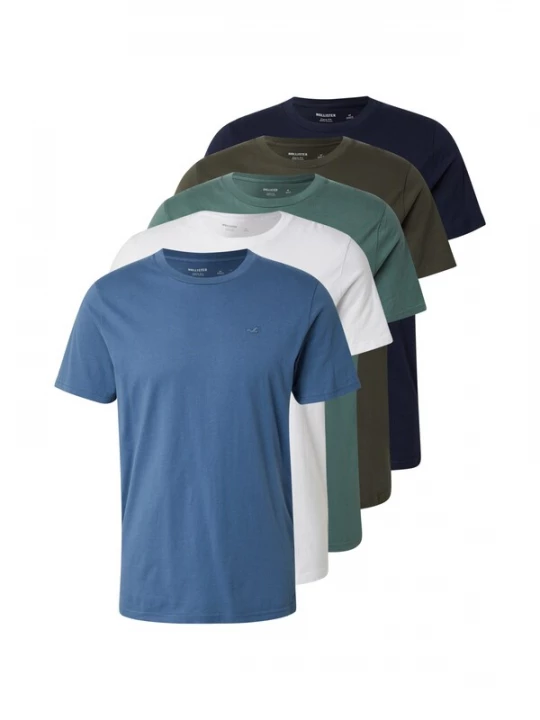 Foto van product HOLLISTER Shirt marine / opaal / olijfgroen / smaragd / wit