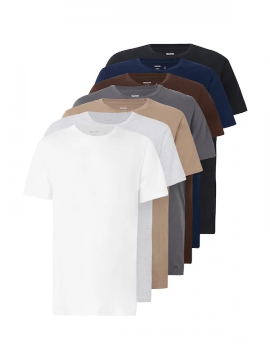 Foto van product HOLLISTER Shirt navy / bruin / grijs / wit