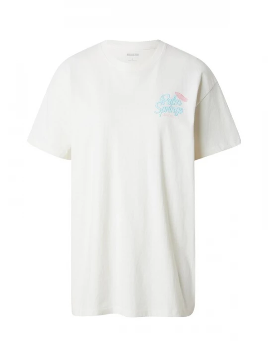Foto van product HOLLISTER Shirt 'POOLSIDE' turquoise / lichtblauw / rosé / wit