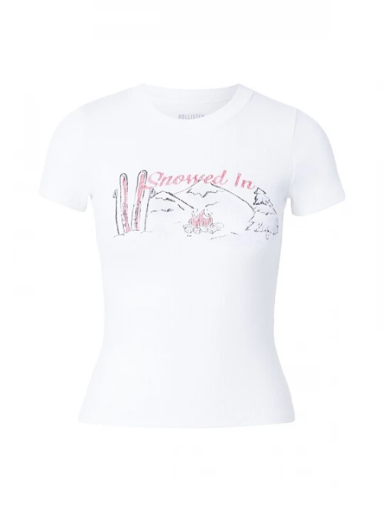 Foto van product HOLLISTER Shirt rood / zwart / wit