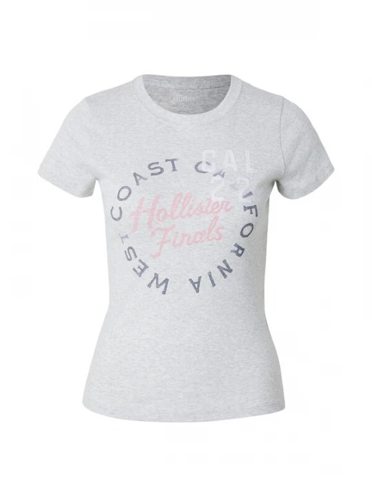 Foto van product HOLLISTER Shirt 'YEAR OF YOU' donkerblauw / grijs gemêleerd / rosa / wit