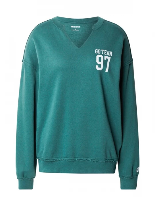 Foto van product HOLLISTER Sweatshirt smaragd / wit
