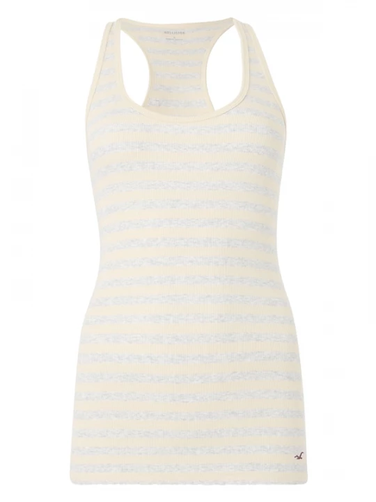 Foto van product HOLLISTER Top pasteelgeel / lichtgrijs